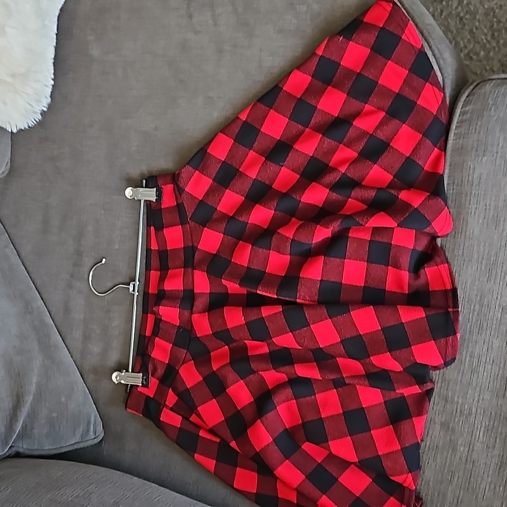 Red Plaid Skirt